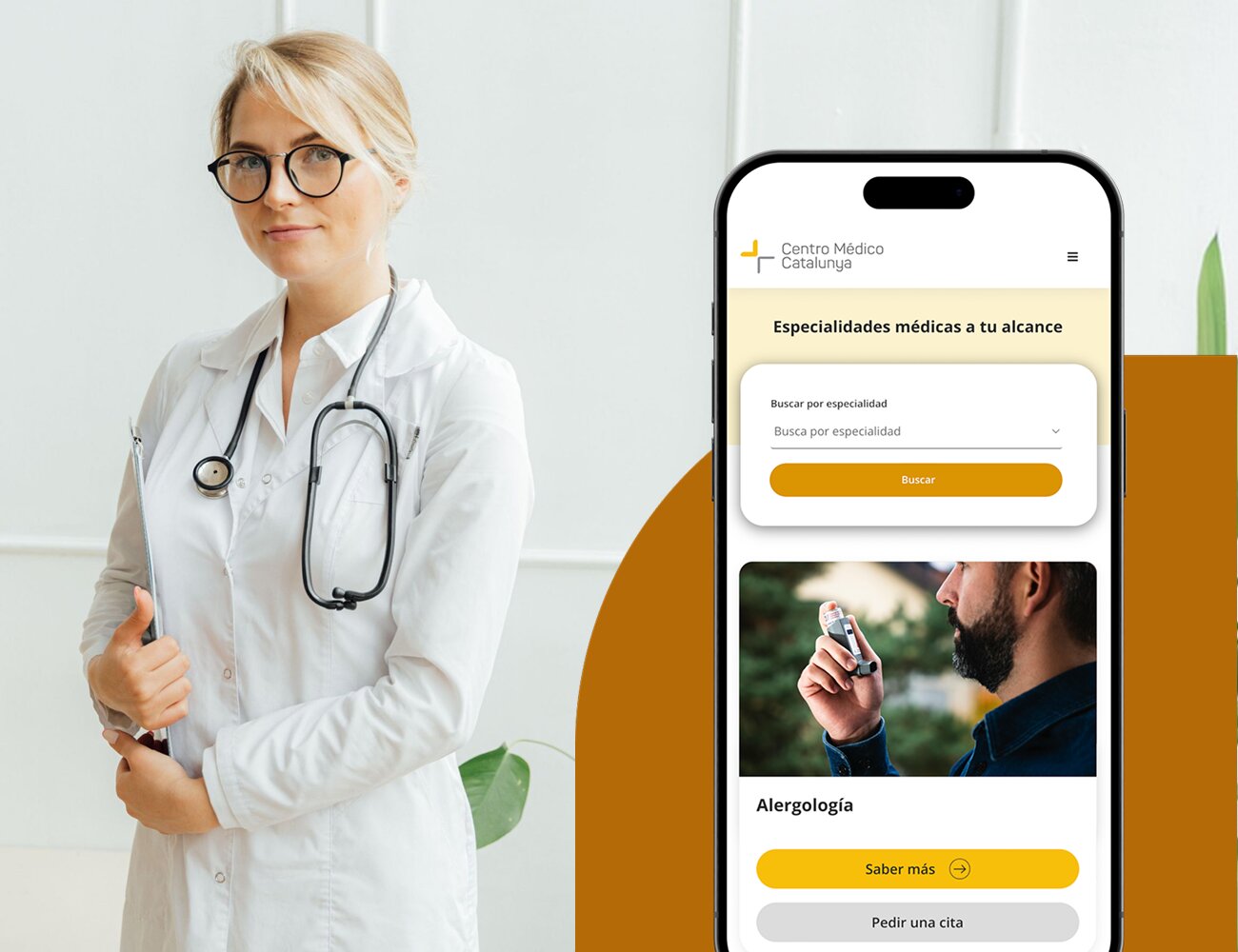 Proyecto Centro Médico Catalunya — rediseño web