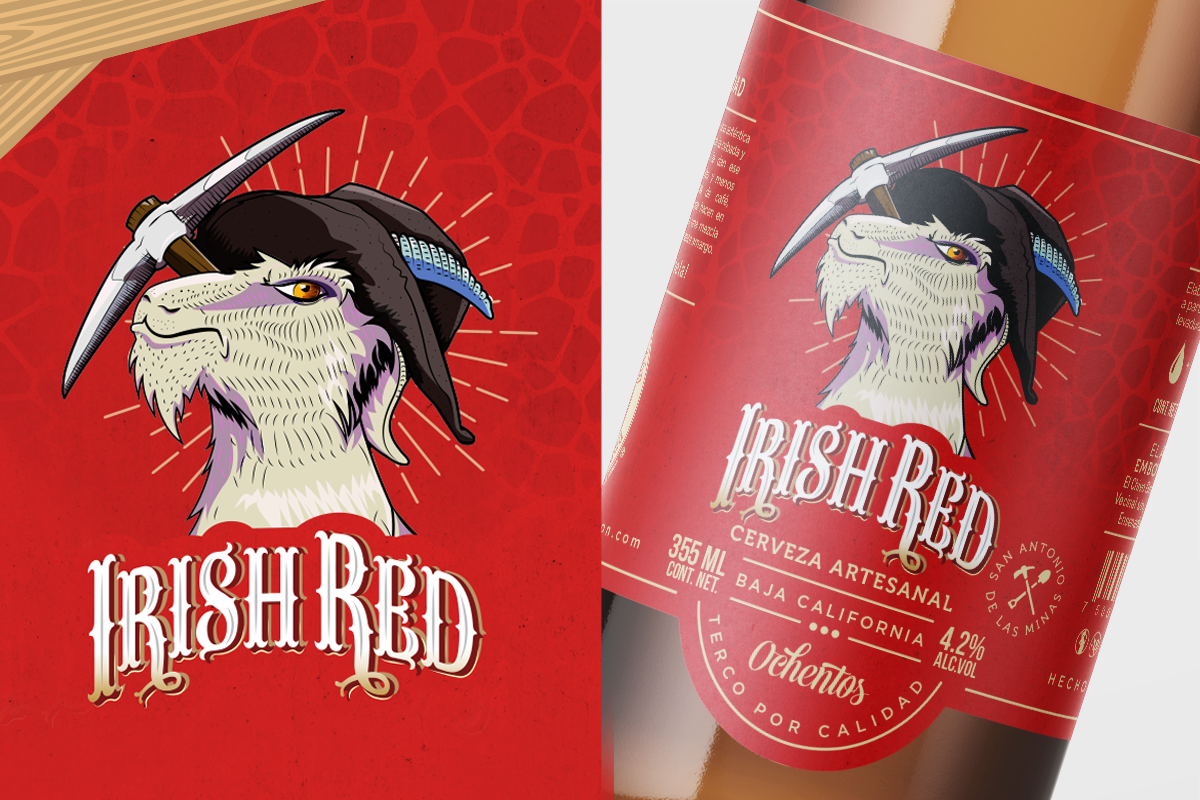 Packaging de la variedad Irish Red de Chivo Gruñón