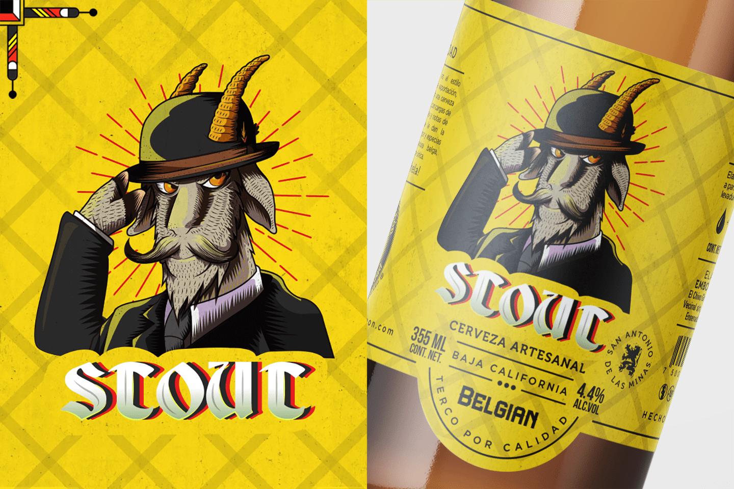 Packaging de la variedad Stout de Chivo Gruñón