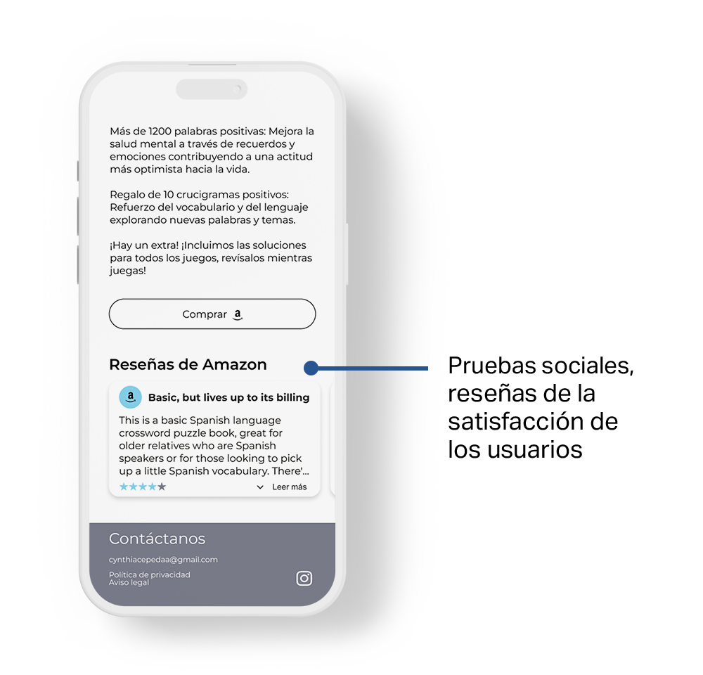 Montaje 3 — móvil con la app Japri Books