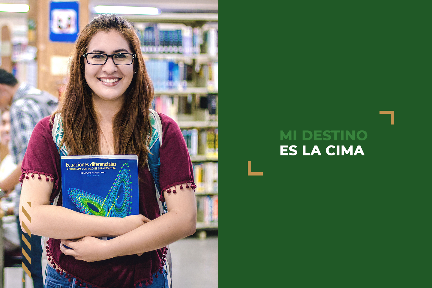 Campaña «Mi destino es la cima» aplicada al portal.