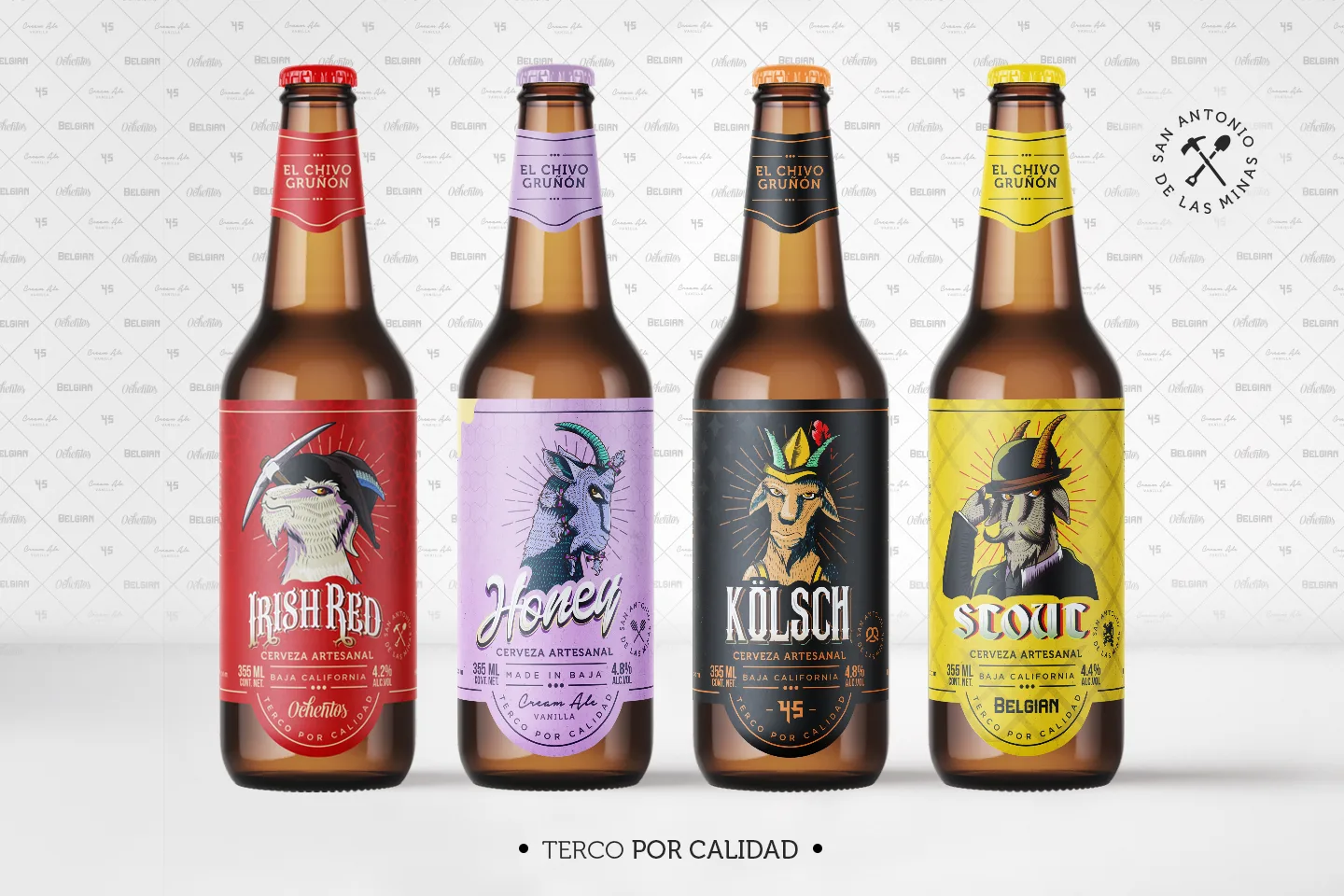Proyecto Chivo Gruñón — packaging y branding de cerveza artesanal